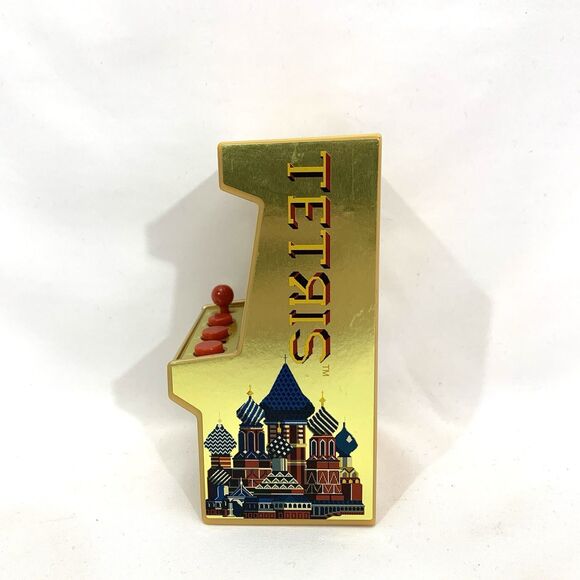 TETRIS GOLD Mini Arcade Game Classic Arcade Electronic Video Handheld Game WORKS - Picture 2 of 11
